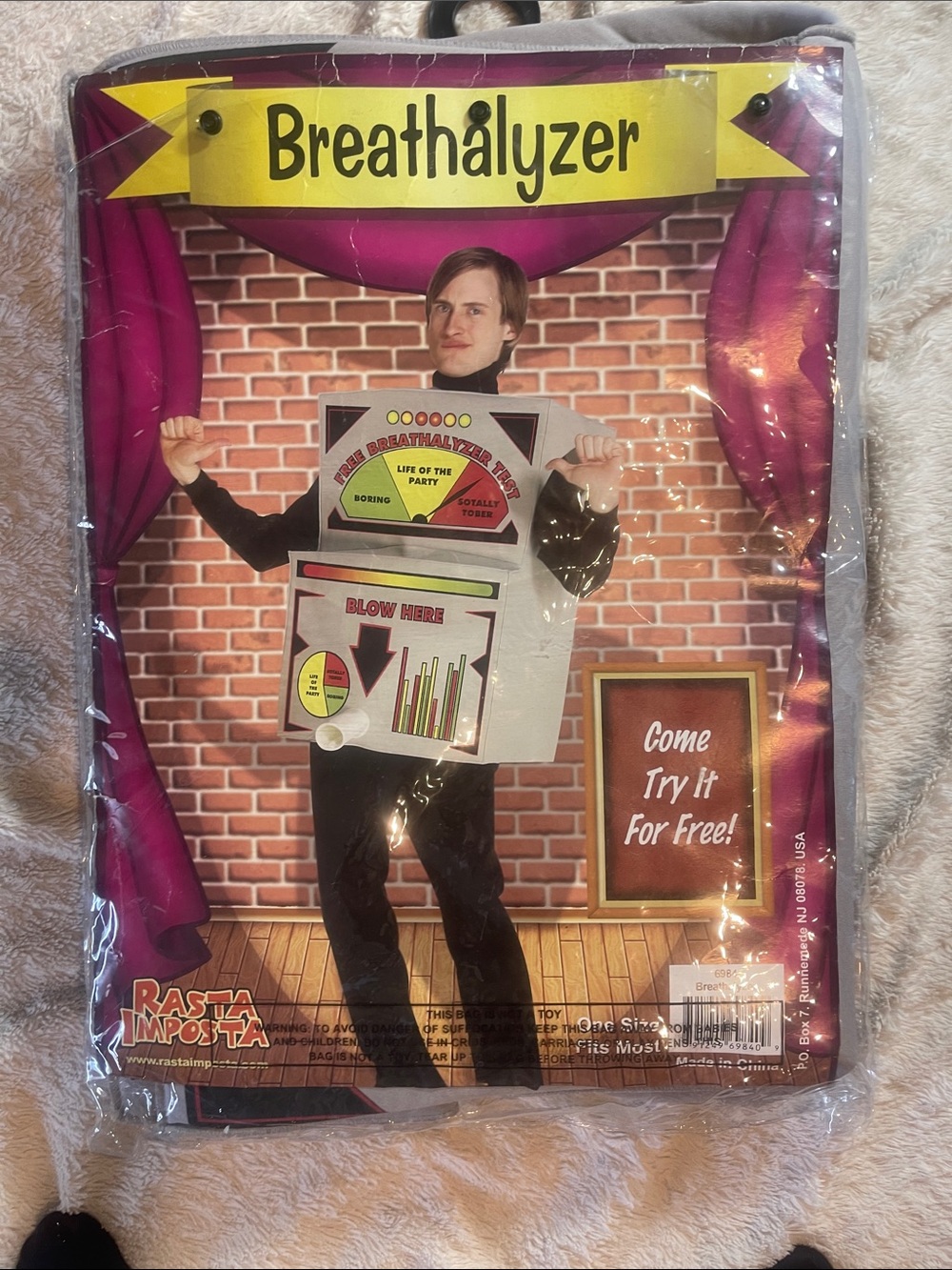 Naughty
Halloween breathalyzer costume